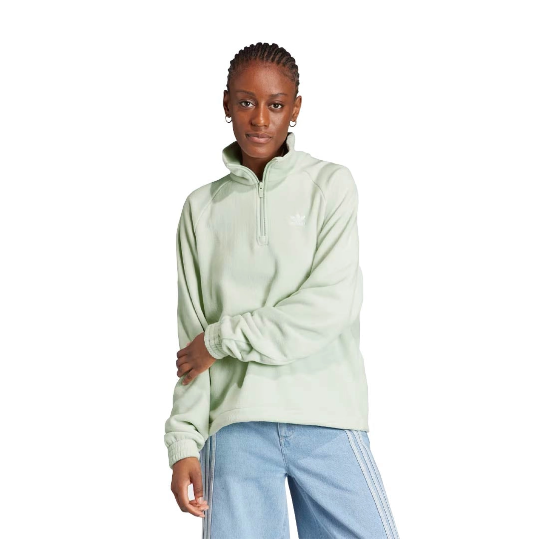 adidas - Women's Neutral Court Polar Fleece 1/4 Zip Track Top (IS5242)