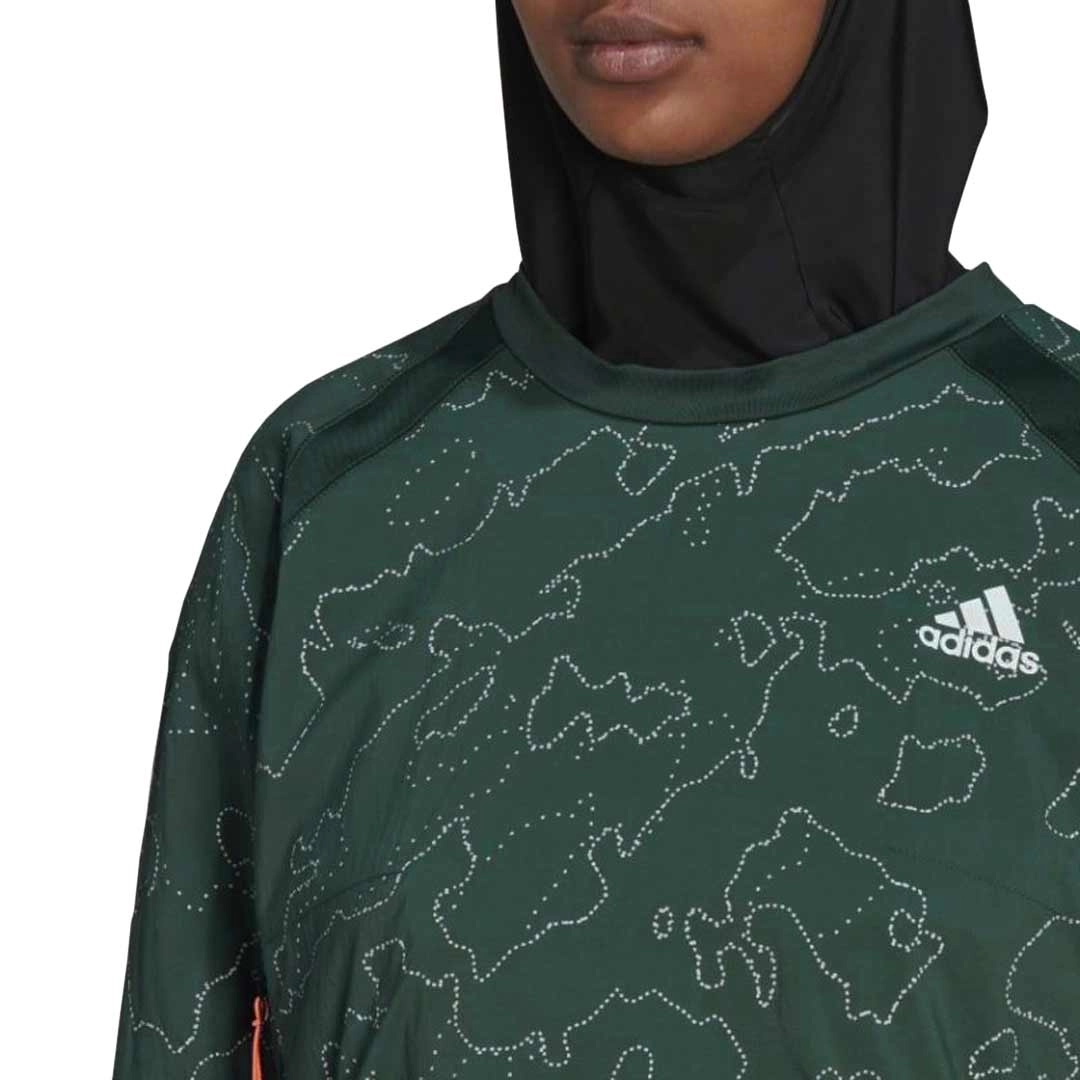 adidas - Women's X-City Running Crewneck Cover Up Jacket (HC6323)