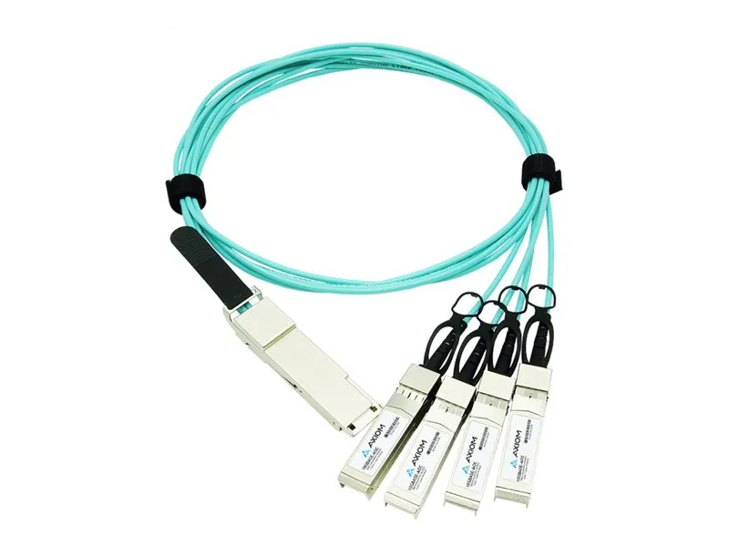 Axiom - 100GBase-AOC direct attach cable - QSFP28 to SFP28 - 7 m - fiber optic - Active Optical Cable (AOC) AOC-Q-4S-100G-7M-AX