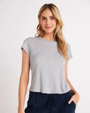 Baby Crew Tee - Heather Ash