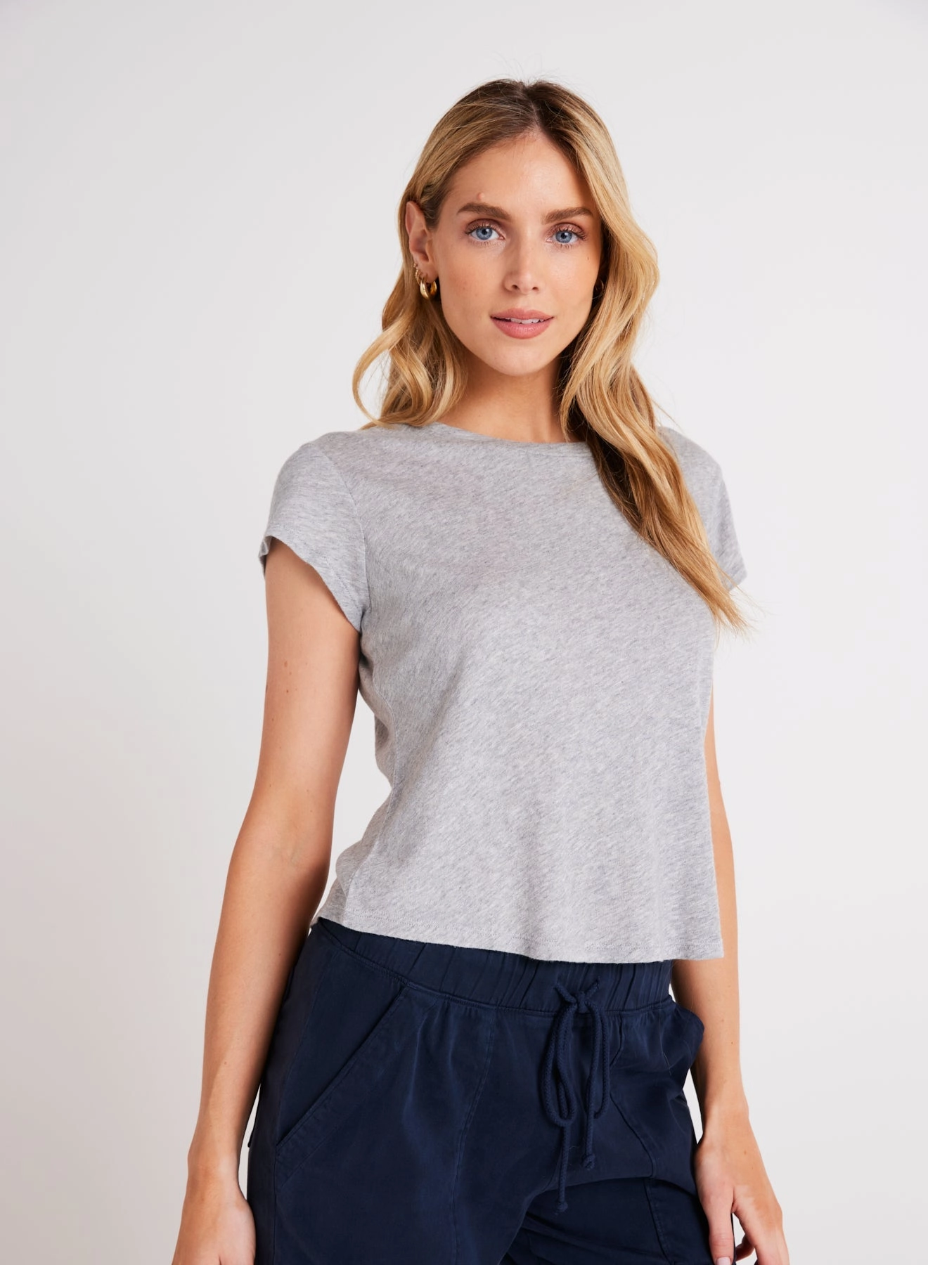 Baby Crew Tee - Heather Ash