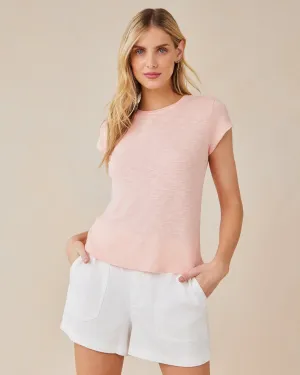 Baby Crew Tee - Peach Fizz