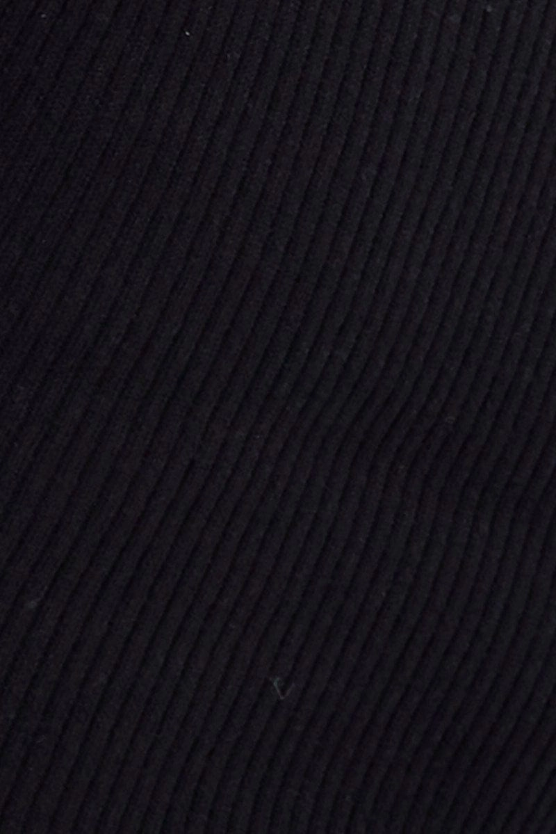 Black Collar Detail Cardigan