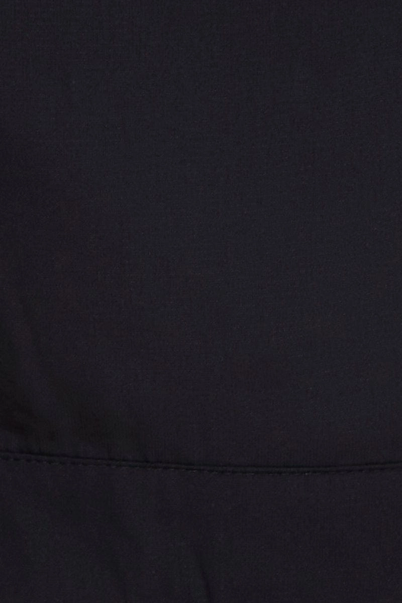 Black Crop Top Sleeveless