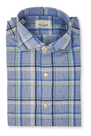 Blue Plaid Shirt