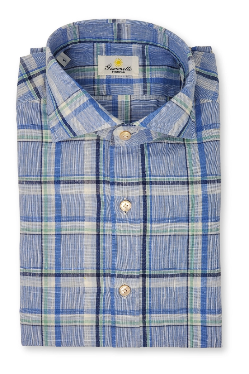 Blue Plaid Shirt