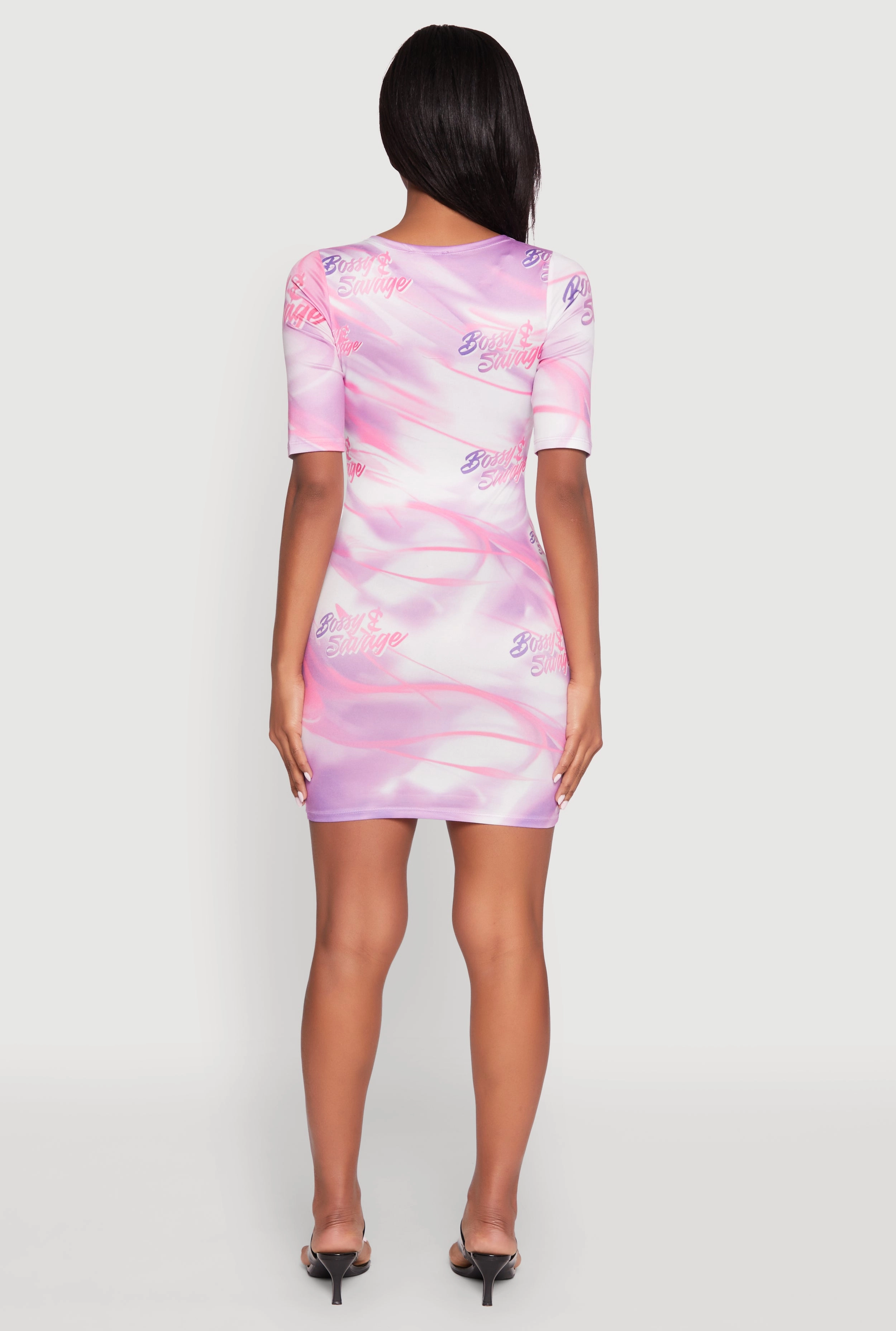 Bossy and Savage Graphic T Shirt Dress