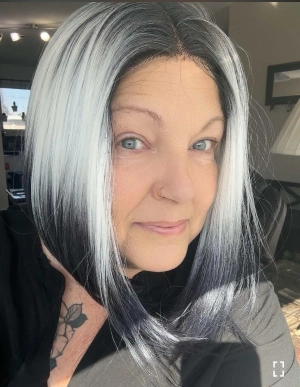 Brenda Collection-Debbie&Diva T-part pre-pluck glue less 10inches lace front wigs dip dyed with bob hair style
