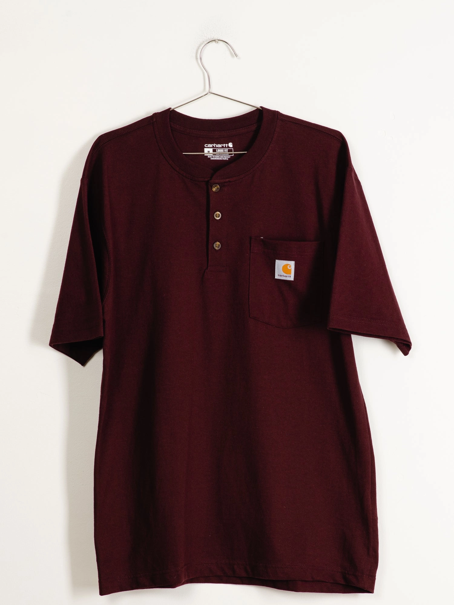 CARHARTT 3/4 BUTTON UP T-SHIRT   - CLEARANCE