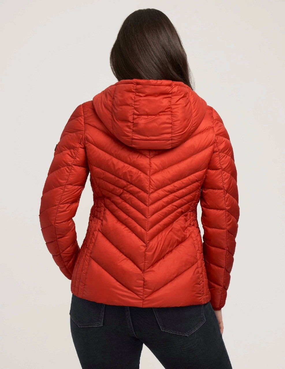 Chevron Packable Puffer Jacket