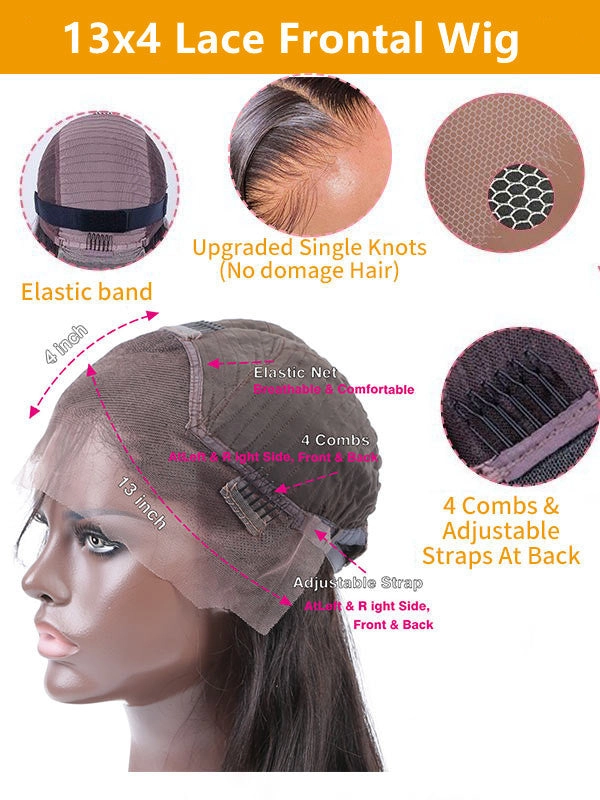 Chinalacewig Type 4C Edges Curly Baby Hairline Undetectable HD Lace Front Wig Ombre Brown Curly With Pre-plucked 4C Natural Hairline NEW004