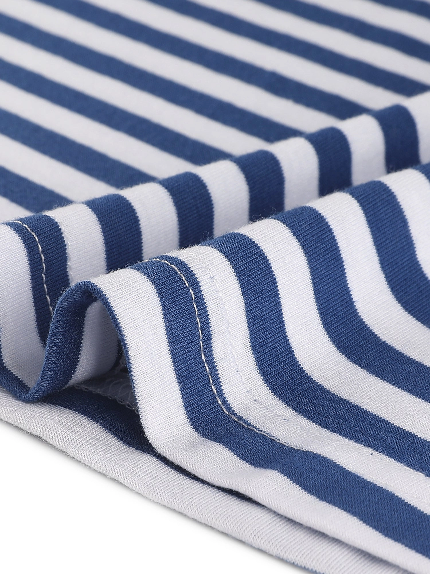 Color Block Long Sleeve Round Neck Striped T-Shirt