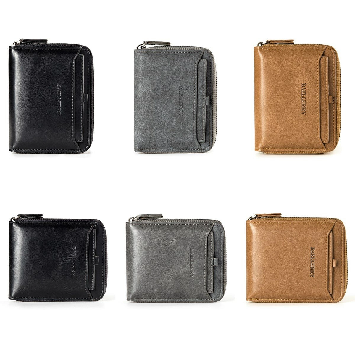 Couples Wallet Vintage PU Leather Short Zipper Card Holder Vertical Horizontal Wallets