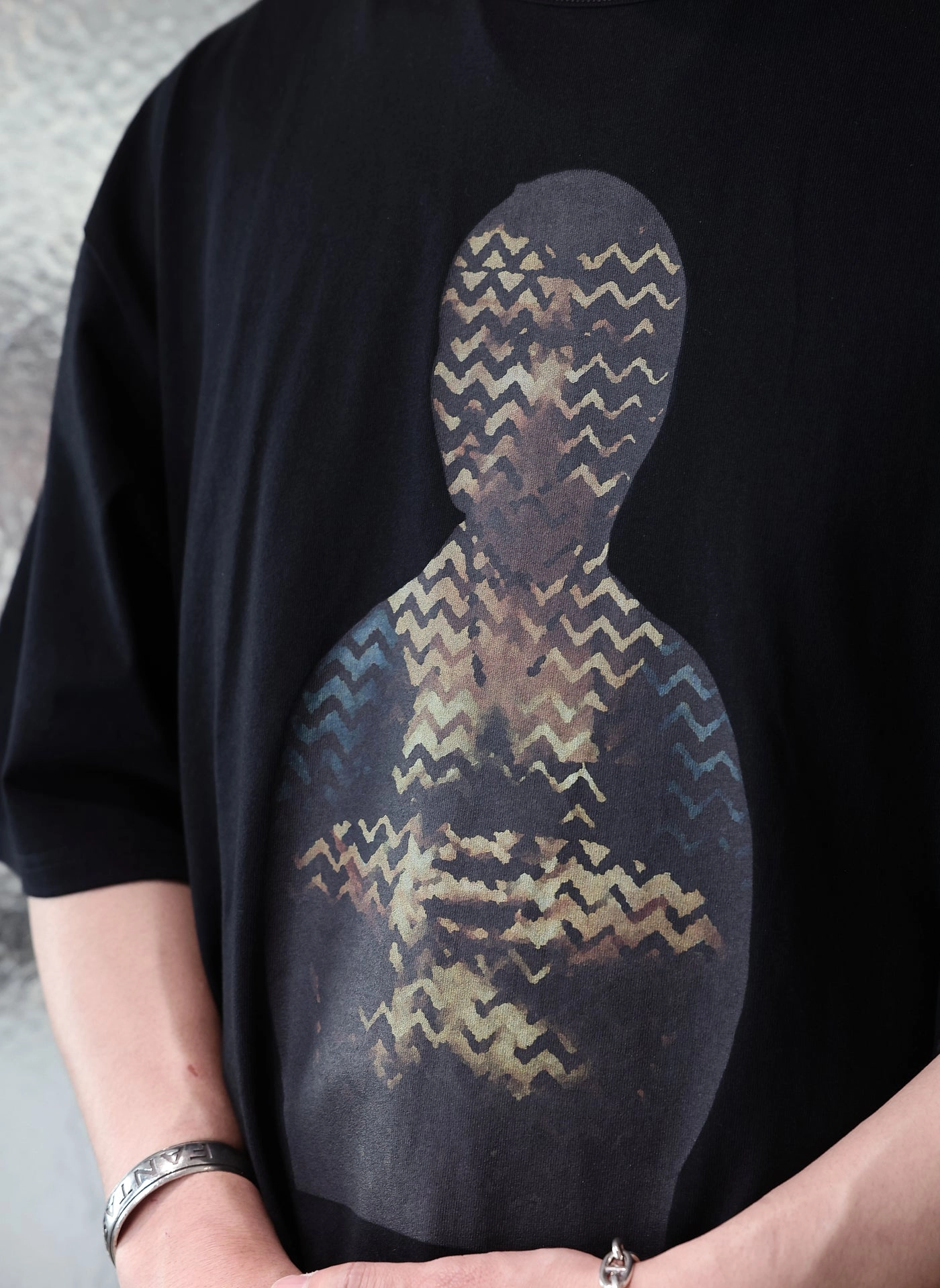 Dama Con Lermellino Cotton Graphic Top