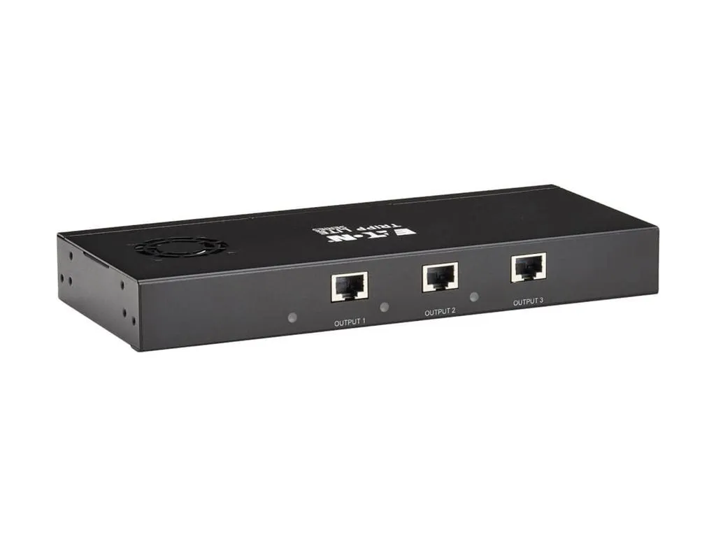 Eaton Tripp Lite Series 3-Port DisplayPort to DisplayPort Splitter/Extender Kit over Cat6, MST Hub, 8K/4K 60 Hz, DP 1.4, Up to B156E-003-8K-K