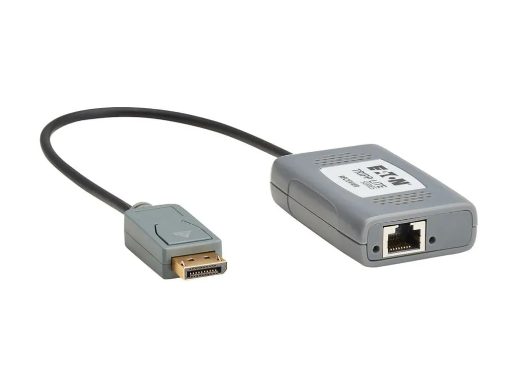 Eaton Tripp Lite Series 3-Port DisplayPort to DisplayPort Splitter/Extender Kit over Cat6, MST Hub, 8K/4K 60 Hz, DP 1.4, Up to B156E-003-8K-K