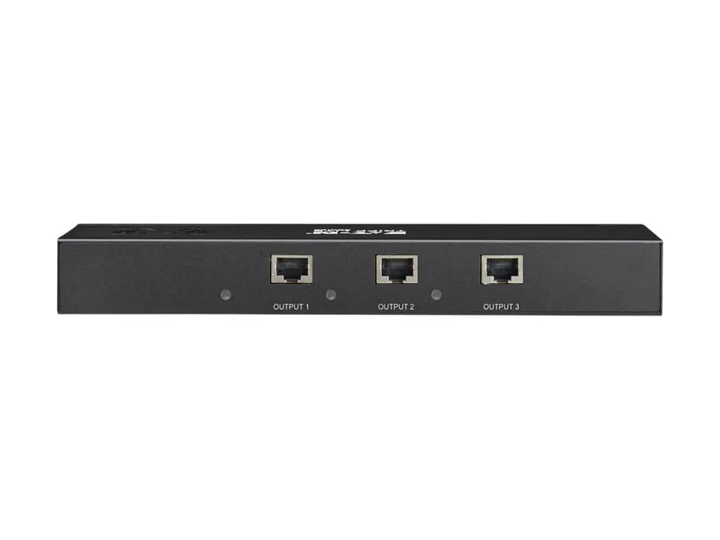 Eaton Tripp Lite Series 3-Port DisplayPort to DisplayPort Splitter/Extender Kit over Cat6, MST Hub, 8K/4K 60 Hz, DP 1.4, Up to B156E-003-8K-K