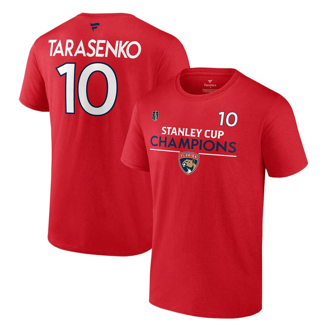Fanatics - Men's Florida Panthers 2024 Stanley Cup Champions Vladimir Tarasenko T-Shirt (MA86 0484 NJE Y8E)