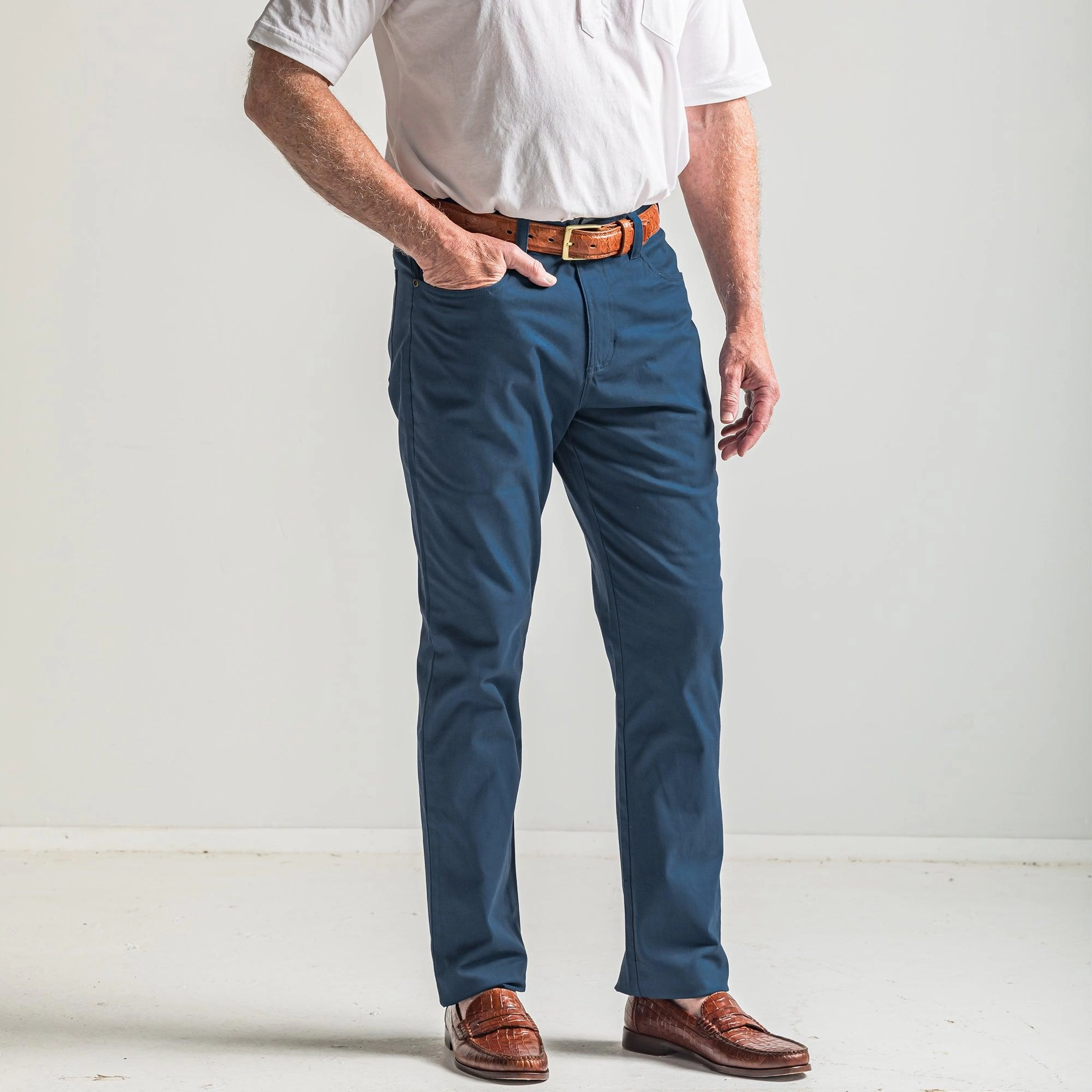 Flex Five Pocket Stretch Pant - Dark Denim