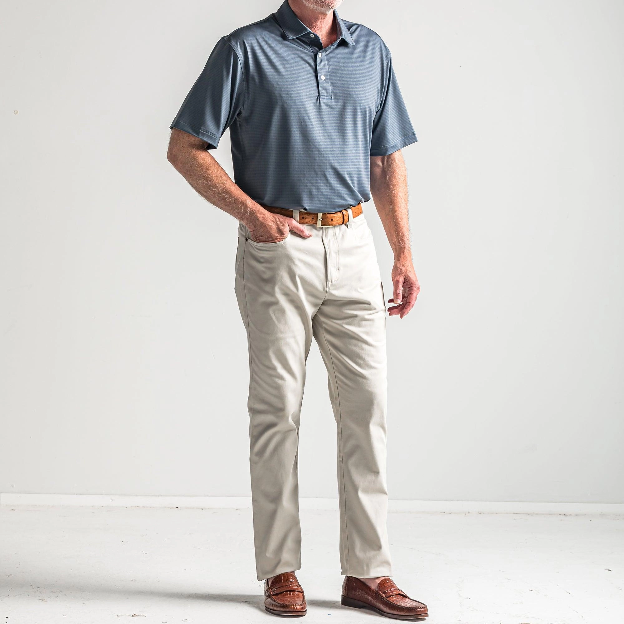 Flex Five Pocket Stretch Pant - Stone