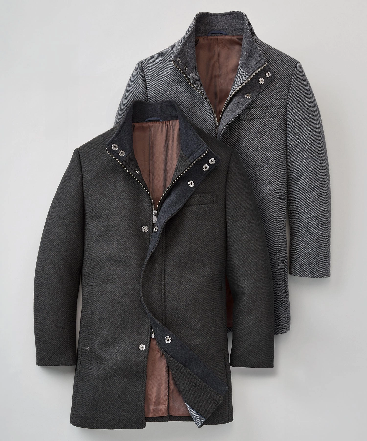 Hart Schaffner Marx Genoa Wool Blend Twill Car Coat