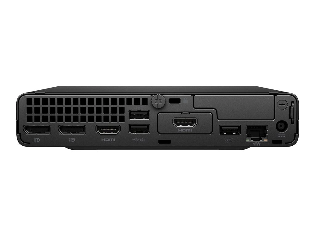 HP Pro 400 G9 - Mini Core i5 i5-14500T / up to 4.8 GHz - RAM 16 GB - SSD 256 GB - NVMe - UHD Graphics 770 - Gigabit Ethernet, A70P8UT#ABA