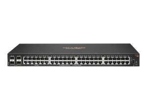 HPE Aruba 6100 48G 4SFP  Switch - Switch - managed - 48 x 10/100/1000   4 x 1 Gigabit / 10 Gigabit SFP  - side to side airflow JL676A#ACJ
