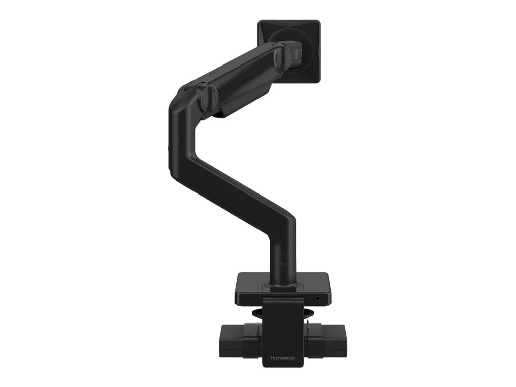 Humanscale M8.1 - Mounting kit (articulating arm) - for flat panel - with charging hub - black with black trim - desk-mountable M81M33CBBTBNA