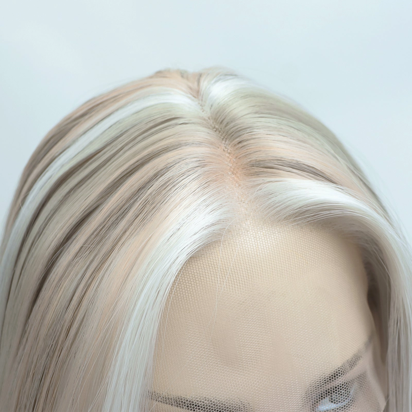 IMstyle Aria calico style grey beige blonde layer cut T-part lace front Glueless wigs TK126-2479