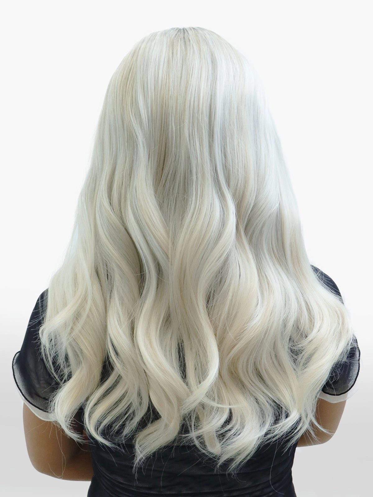 IMstyle Bonnie Ashy Grey T Parting with rooting Natural Glueless Lace Front Wig-TK115-2433
