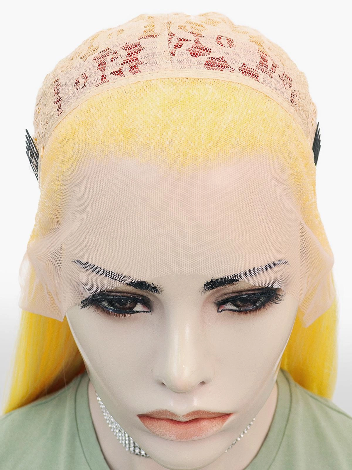 IMstyle Honey Yellow Lace Front wig with unique patern Party 13*2 Free parting-K303-6T007