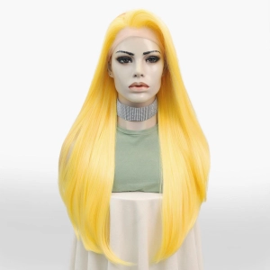 IMstyle Honey Yellow Lace Front wig with unique patern Party 13*2 Free parting-K303-6T007