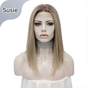 IMstyle Susie New short bob Haircut with B aby hair T part lace front wig Glueless-T1FF042-SUSIE