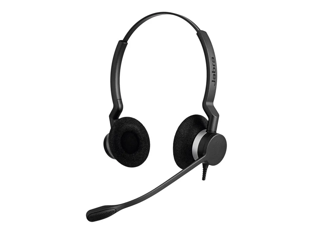 Jabra BIZ 2300 QD Duo - Headset - on-ear - wired - Quick Disconnect 2309-820-105