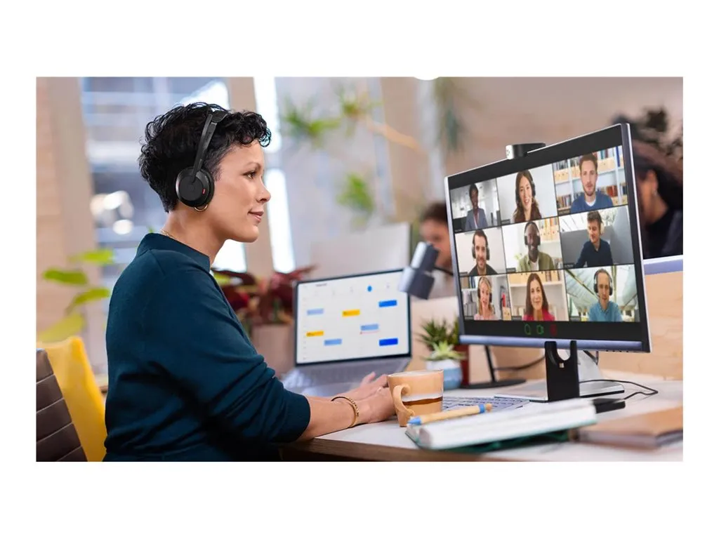 Jabra Evolve2 55 UC Stereo - Headset - on-ear - Bluetooth - wireless - active noise canceling - USB-A via Bluetooth adapter - 25599-989-999-01