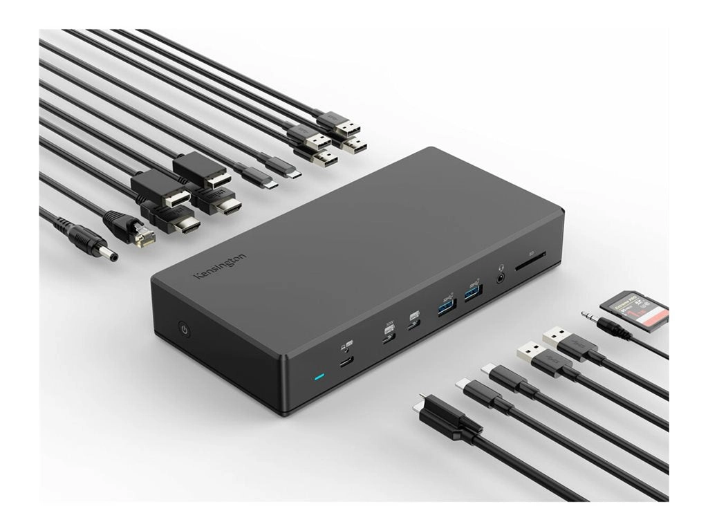 Kensington SD4880P - Docking station - USB-C / USB4 / Thunderbolt 3 / Thunderbolt 4 - 2 x HDMI, 2 x DP - 1GbE, 2.5GbE K34113NA