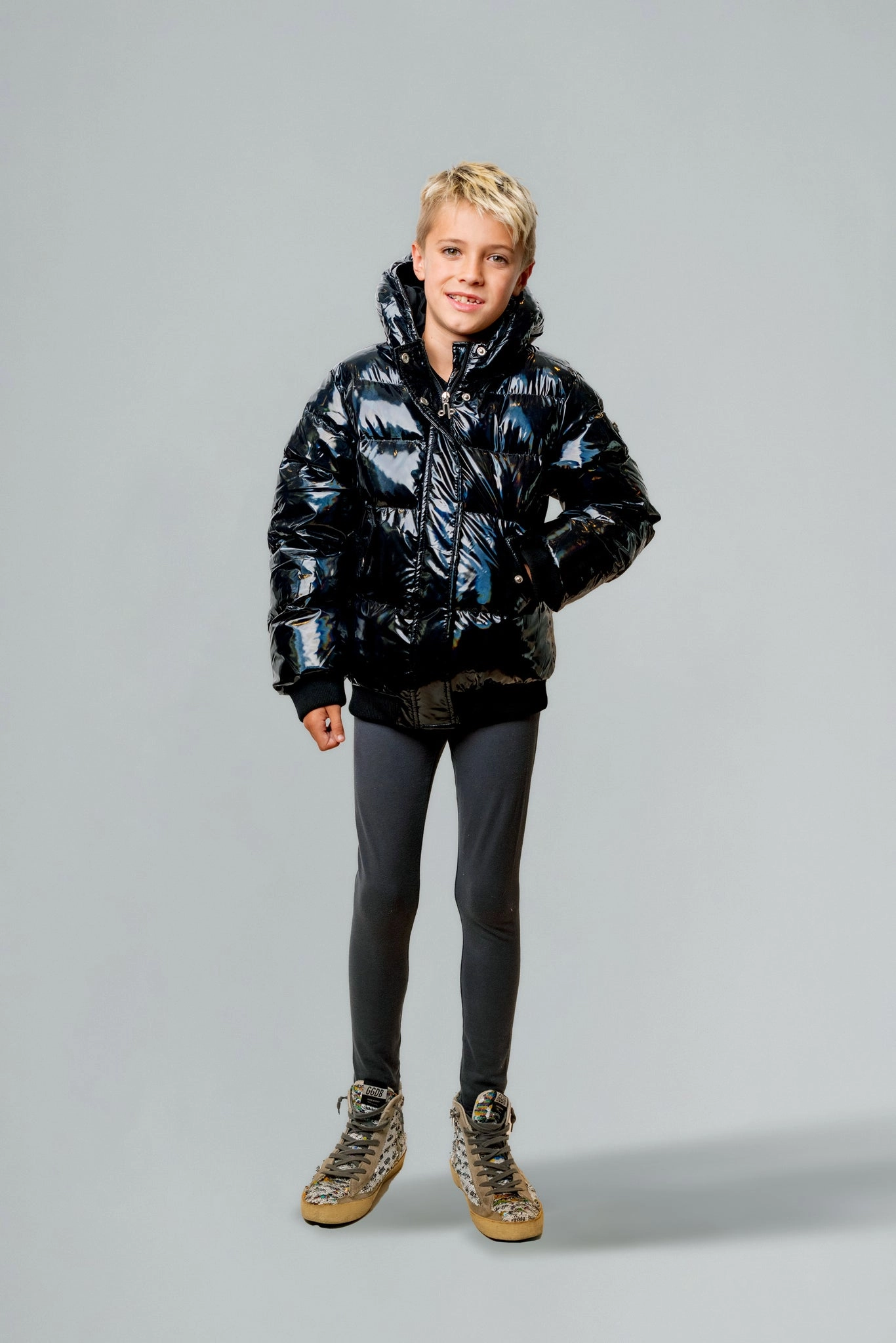 Kids' Unisex Chickadee Coat - Oily Black