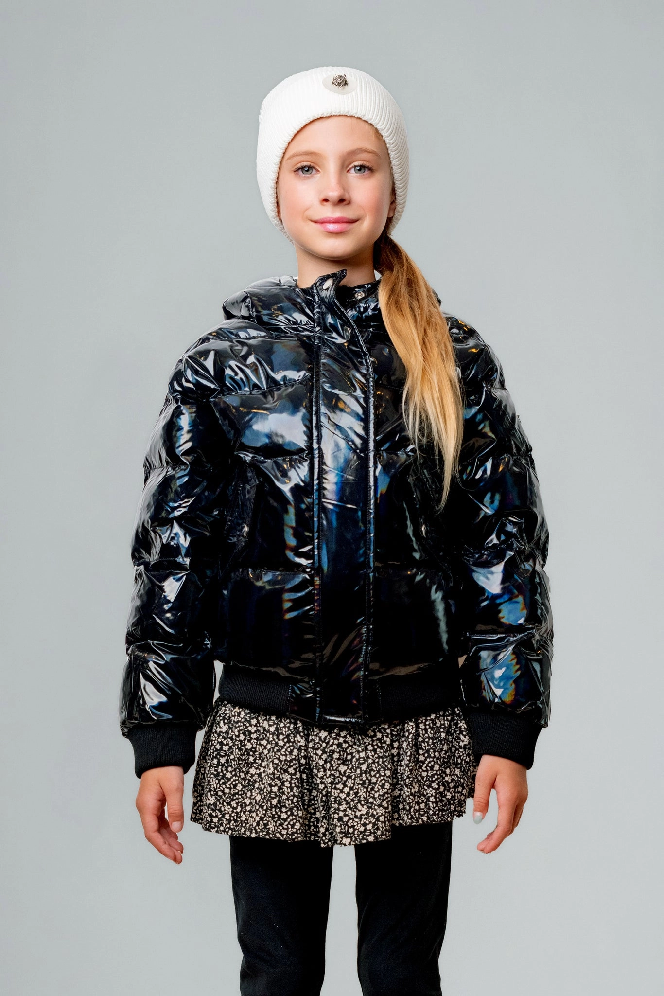 Kids' Unisex Chickadee Coat - Oily Black
