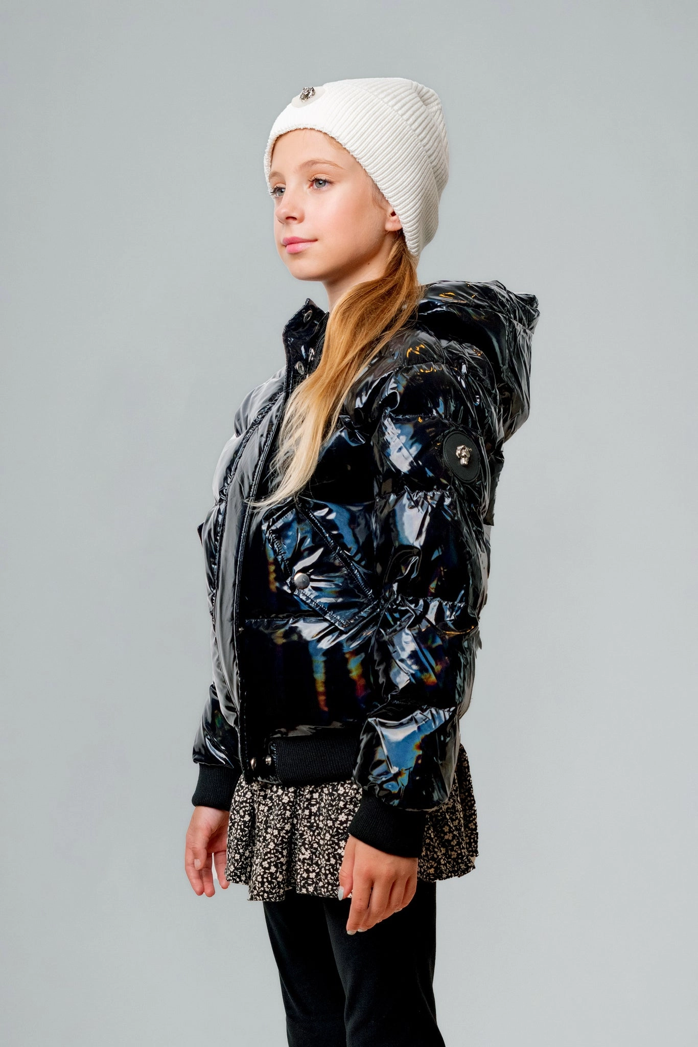 Kids' Unisex Chickadee Coat - Oily Black