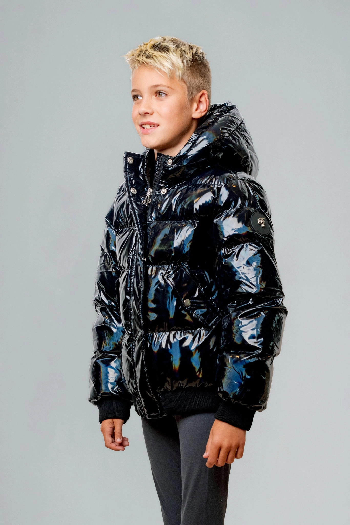 Kids' Unisex Chickadee Coat - Oily Black