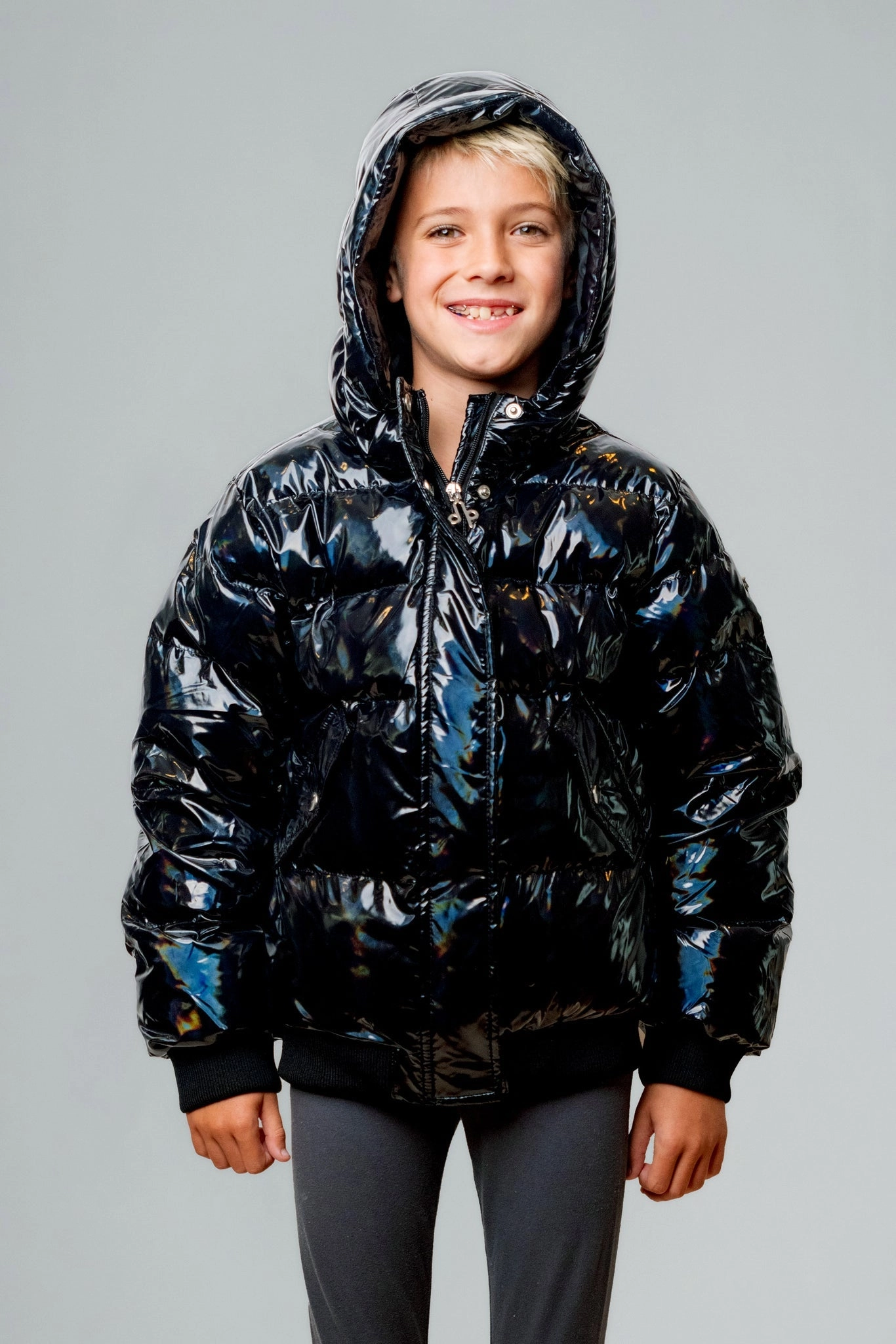Kids' Unisex Chickadee Coat - Oily Black