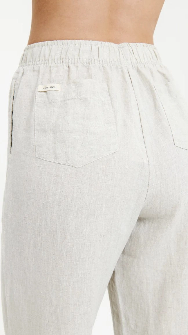 Linen Lounge Pant - Natural