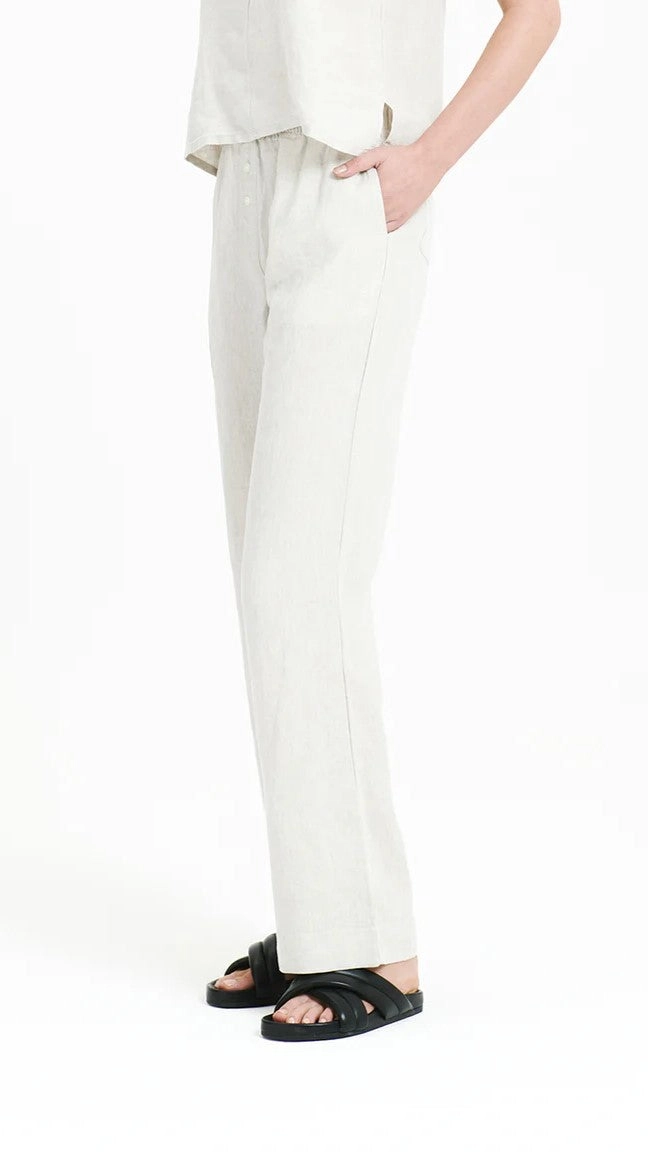 Linen Lounge Pant - Natural