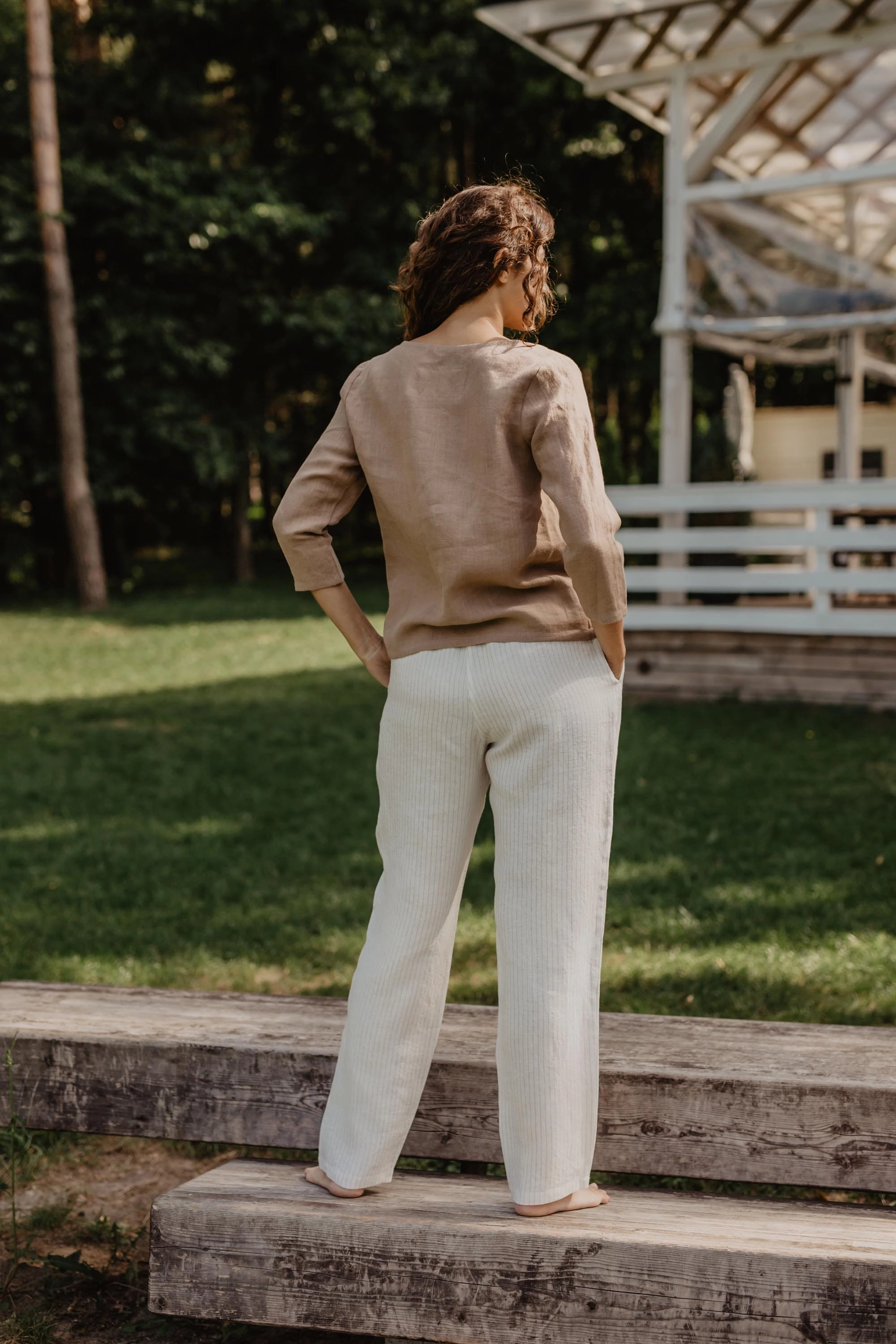 Malmo Women's Linen Trousers | Multiple Colours