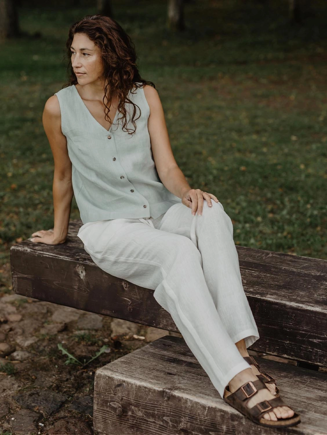 Malmo Women's Linen Trousers | Multiple Colours