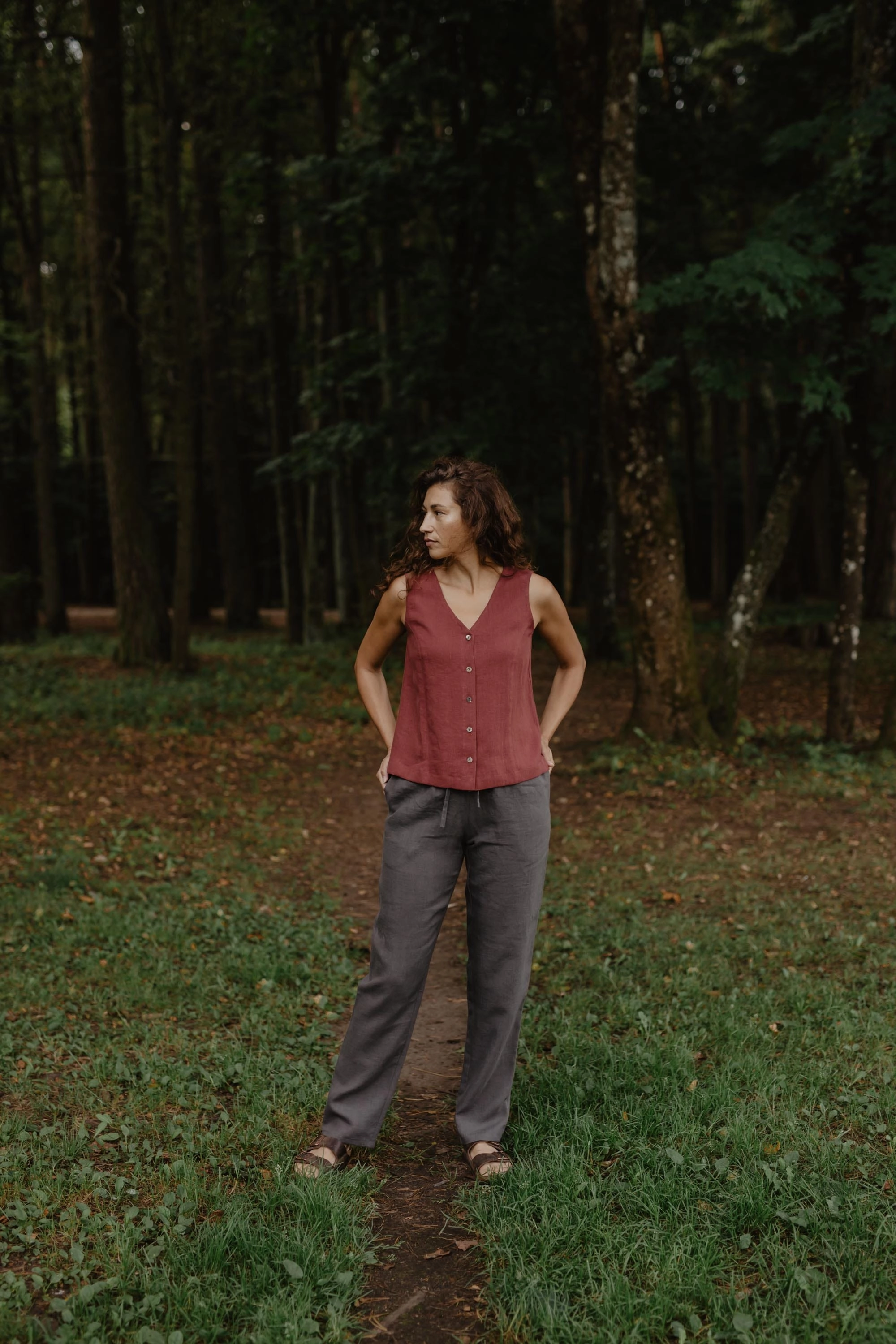 Malmo Women's Linen Trousers | Multiple Colours