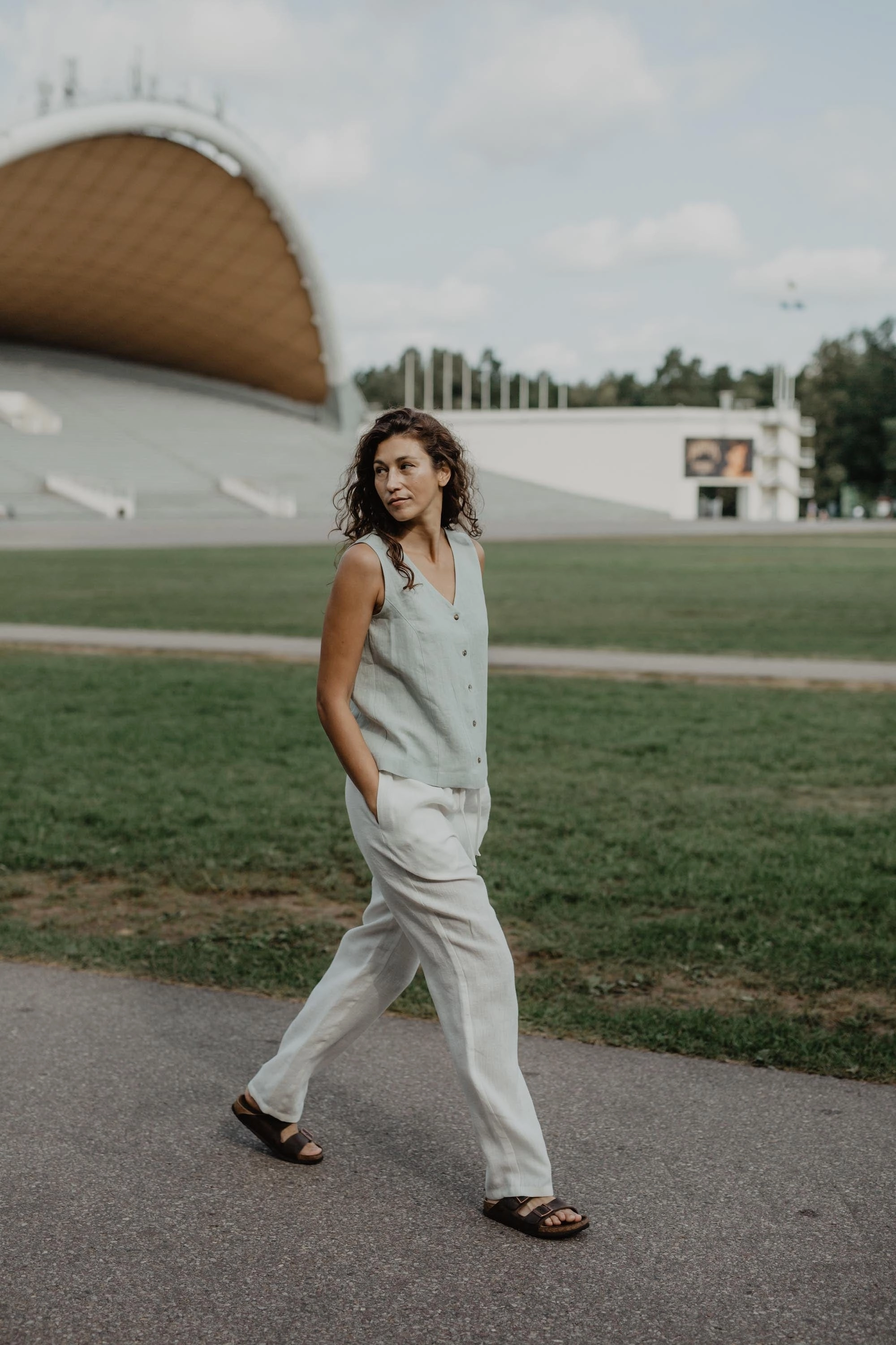 Malmo Women's Linen Trousers | Multiple Colours