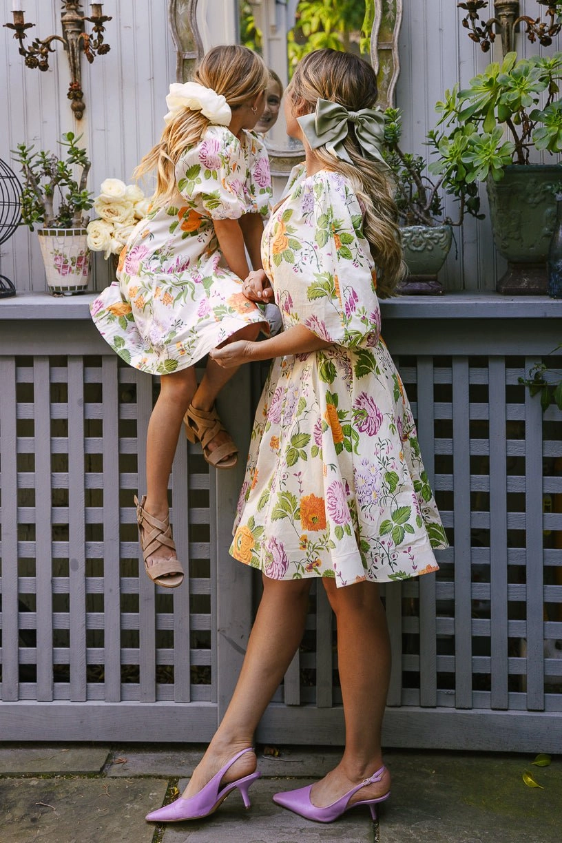 Mini Leah Dress in Multicolor Floral