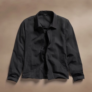 Nylon Coach Jacket - Black