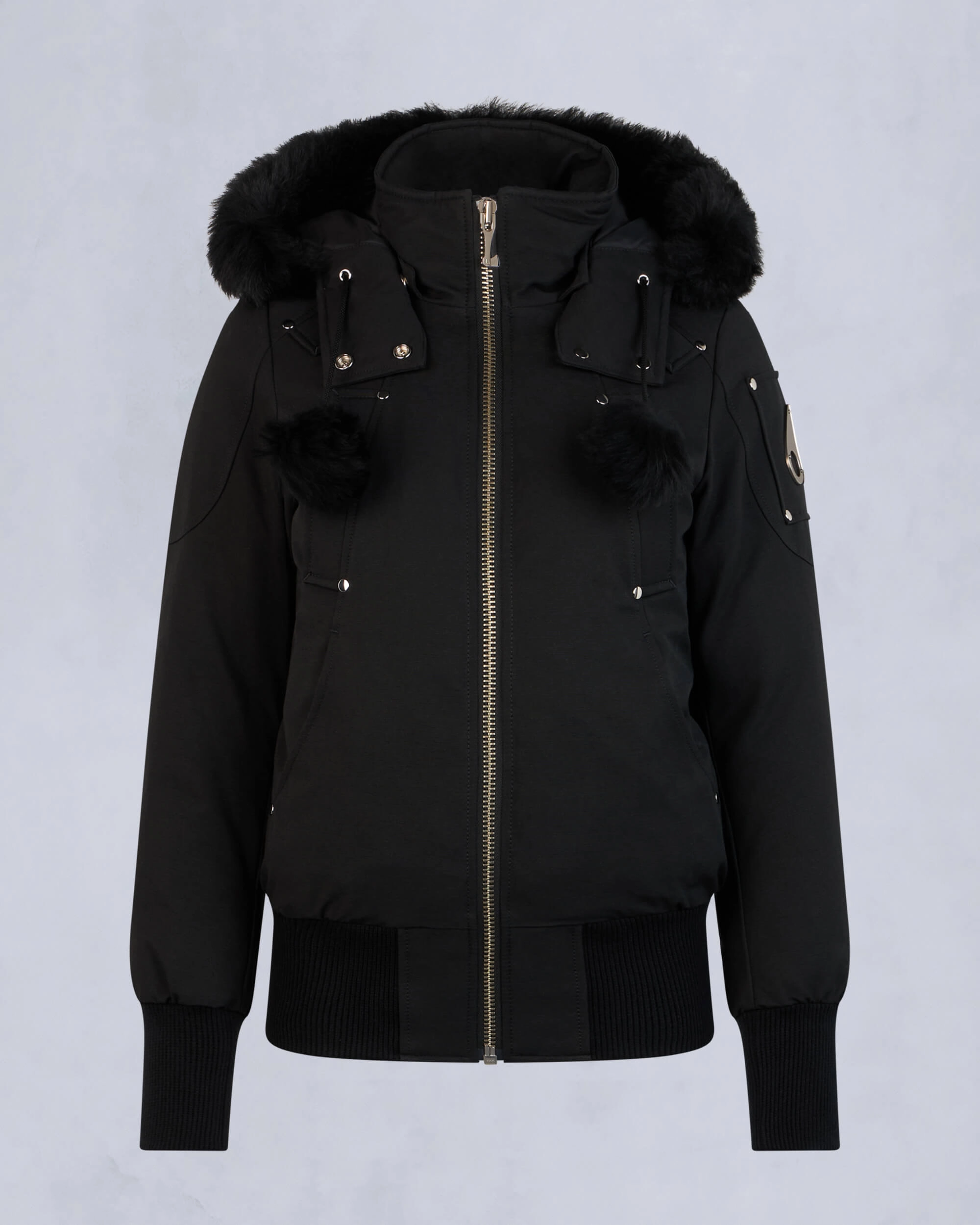 ORIGINAL DEBBIE SHEARLING BOMBER JACKET Black / Black Shearling